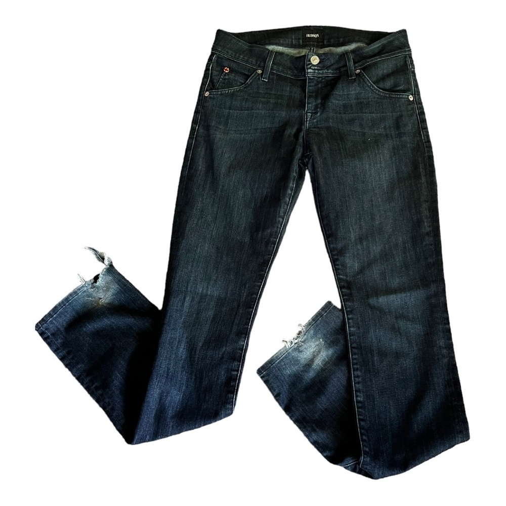Hudson straight leg jeans size 28/inseam 34.5”